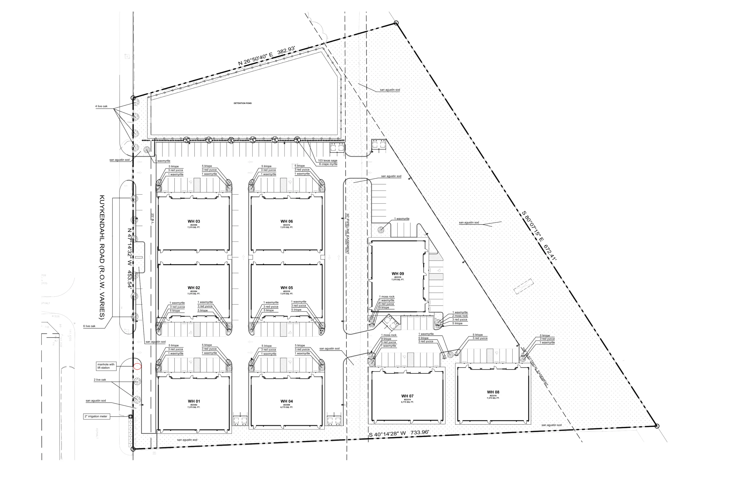 Site Plan Layout for Warehouse Flex